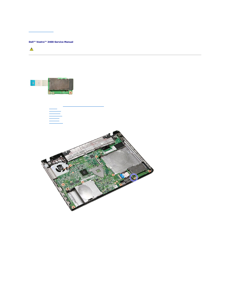 Expresscard cage, Removing the expresscard cage | Dell Vostro 3400 (Early 2010) User Manual | Page 24 / 83
