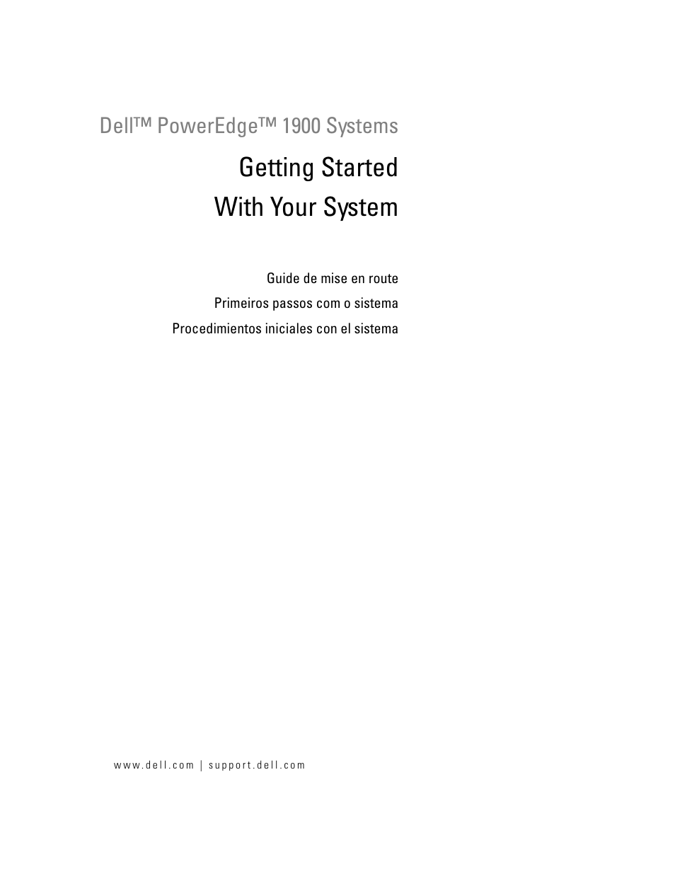 Dell PowerEdge 1900 User Manual | 50 pages