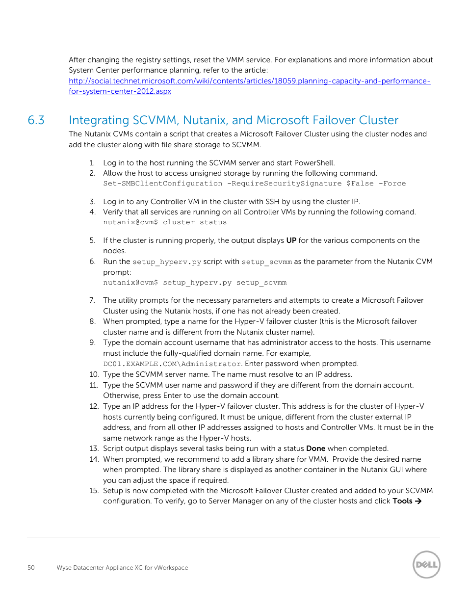 Dell XC Web-Scale Converged Appliance User Manual | Page 50 / 81