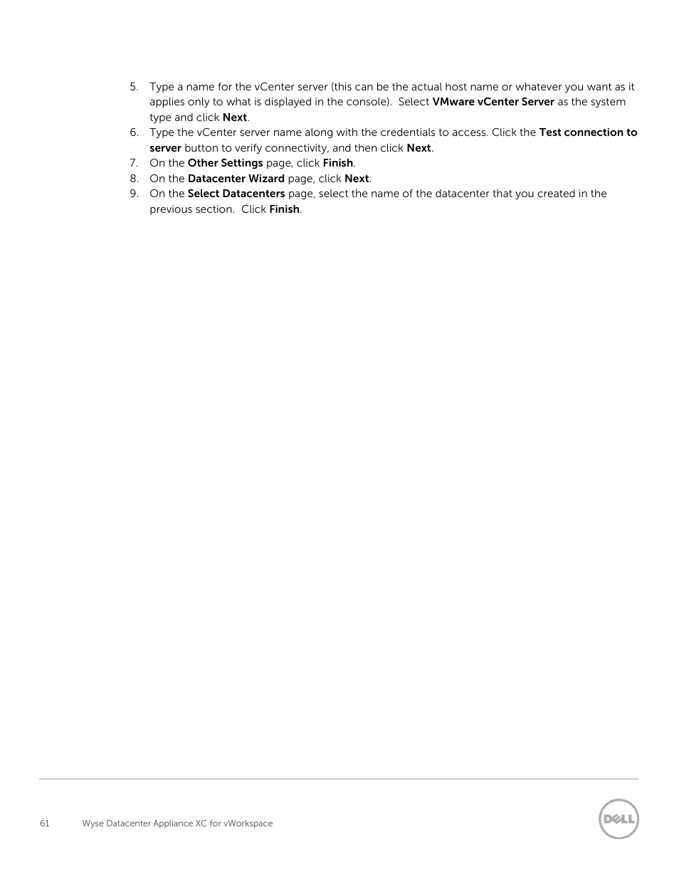 Dell XC Web-Scale Converged Appliance User Manual | Page 61 / 81