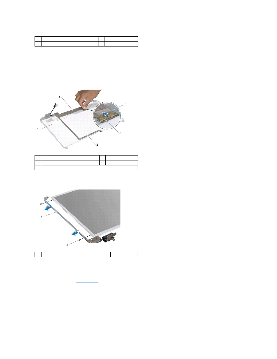 Replacing the display panel | Dell Inspiron M501R (Early 2010) User Manual | Page 21 / 51