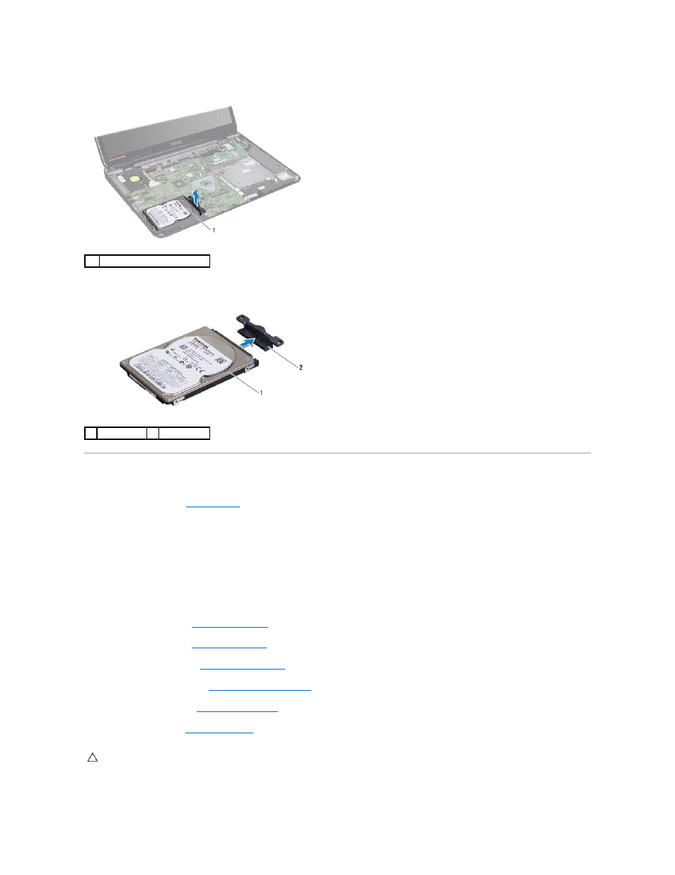 Replacing the hard drive | Dell Inspiron M501R (Early 2010) User Manual | Page 24 / 51