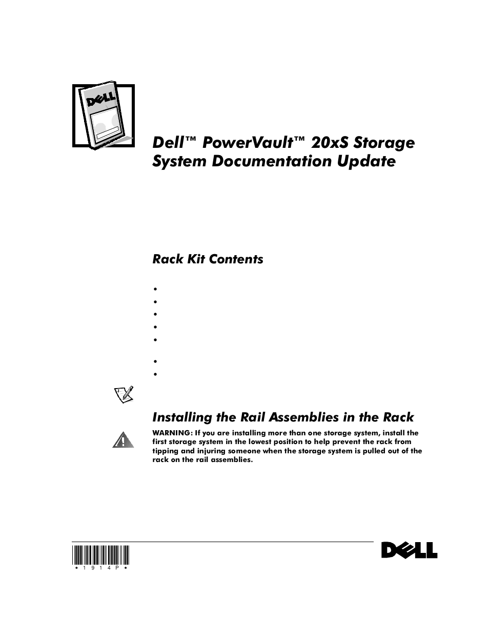Dell PowerVault 200S (SCSI) User Manual | 4 pages