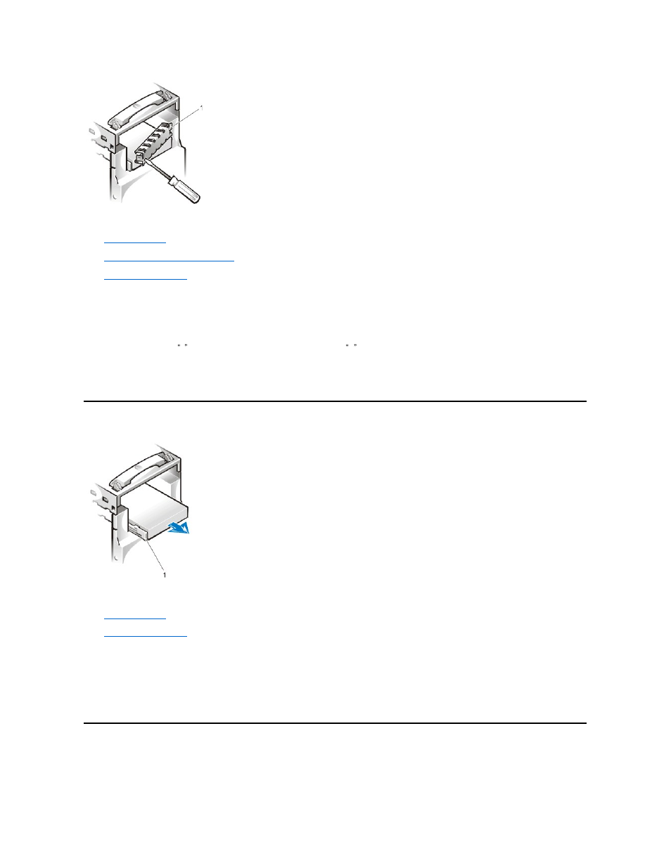 Lower 3.5-inch diskette drive, Inch drive | Dell Dimension L___cx User Manual | Page 21 / 46