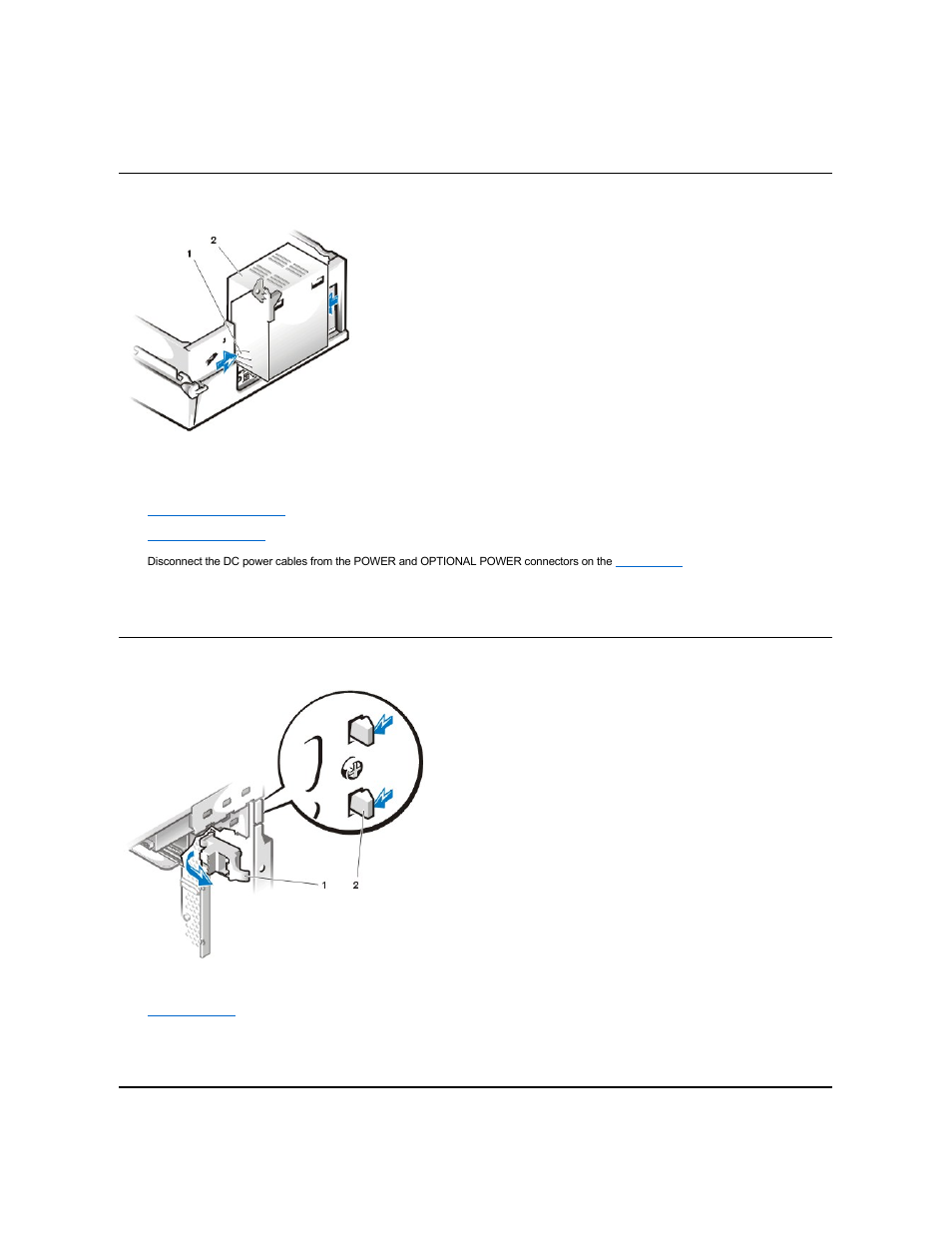 Power supply and fan assembly, Control panel | Dell Dimension L___cx User Manual | Page 23 / 46