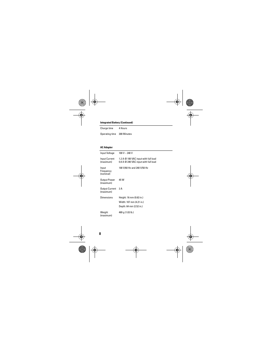 Ac adapter | Dell Adamo 13 (Early 2009) User Manual | Page 10 / 58