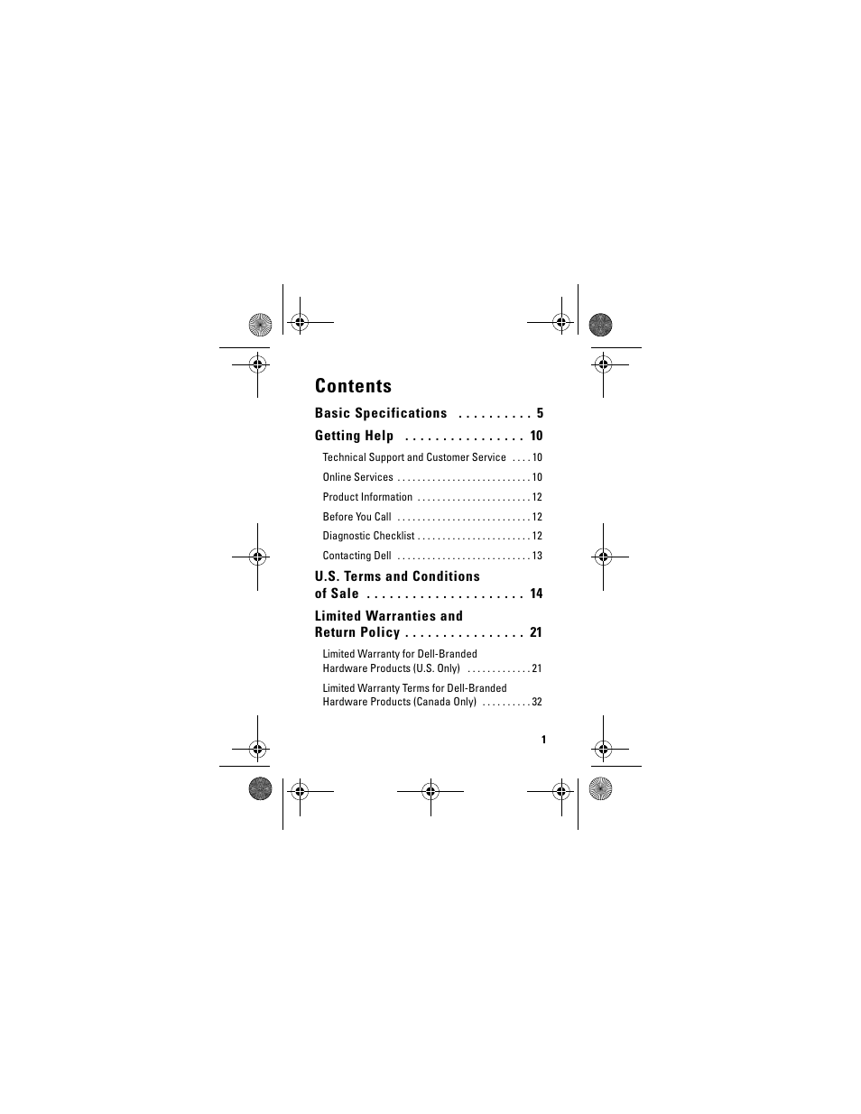 Dell Adamo 13 (Early 2009) User Manual | Page 3 / 58