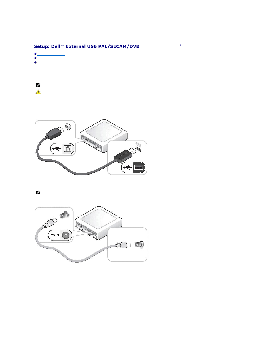 Hardware installation | Dell External USB PAL/SECAM/DVB-T TV Tuner User Manual | Page 7 / 12