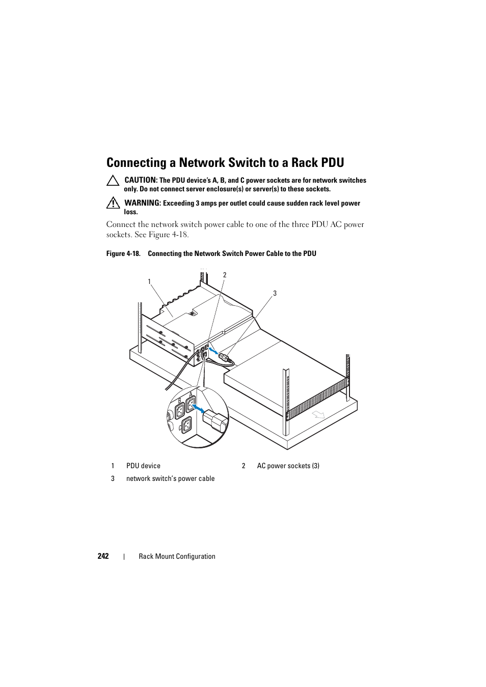 Connecting a network switch to a rack pdu | Dell PowerEdge C8000 User Manual | Page 242 / 294