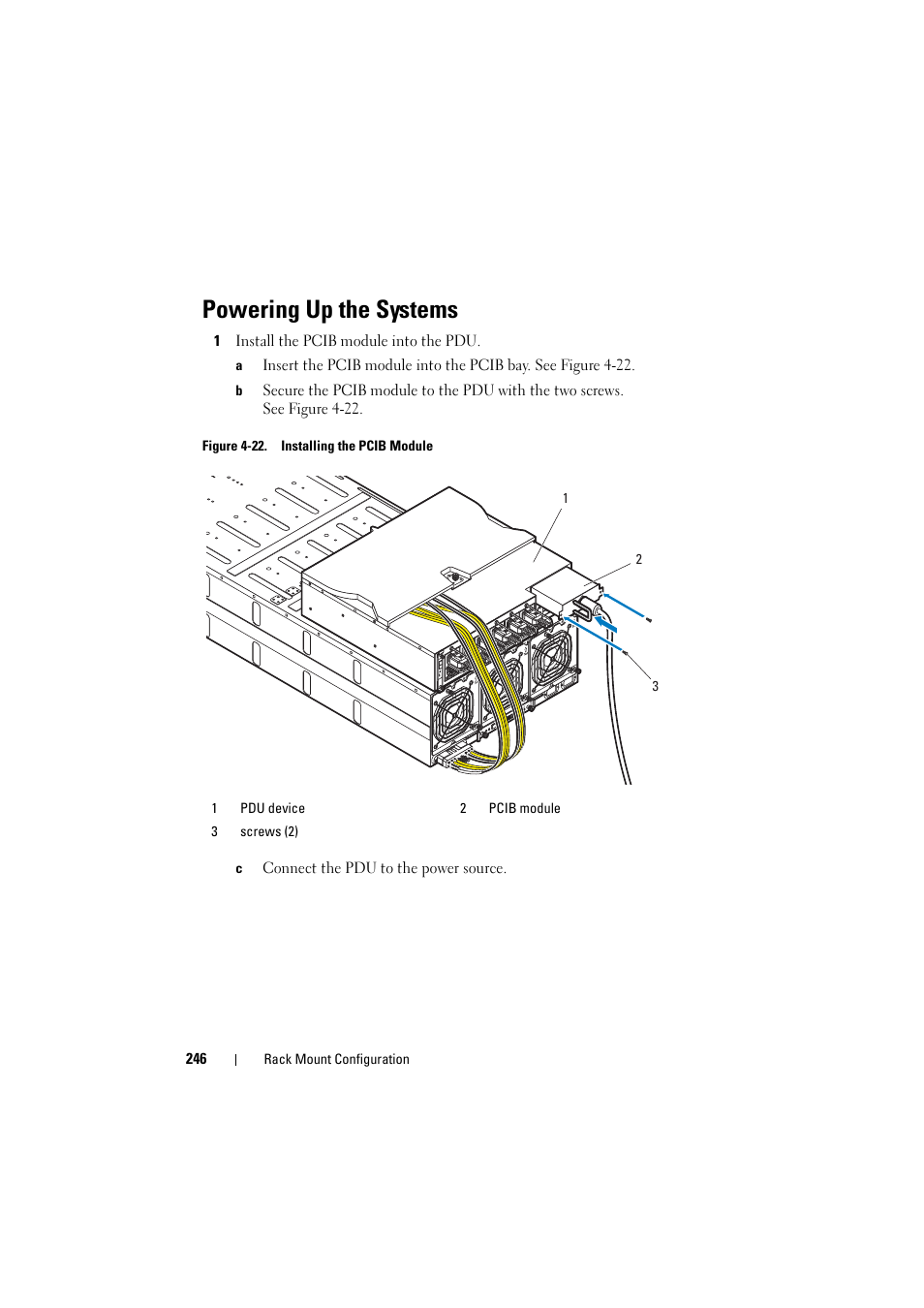 Powering up the systems | Dell PowerEdge C8000 User Manual | Page 246 / 294