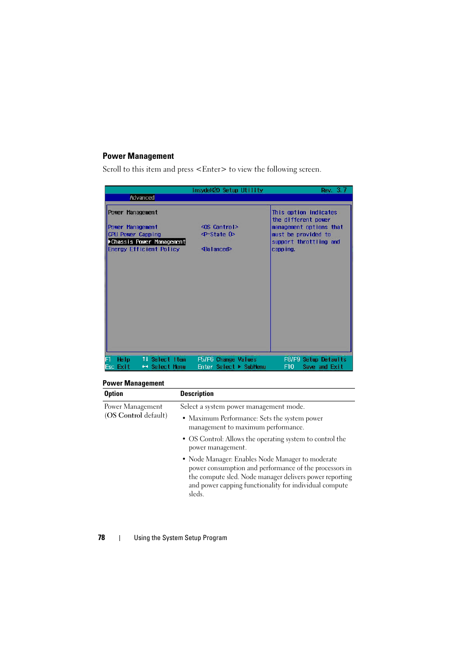 Power management | Dell PowerEdge C8000 User Manual | Page 78 / 294