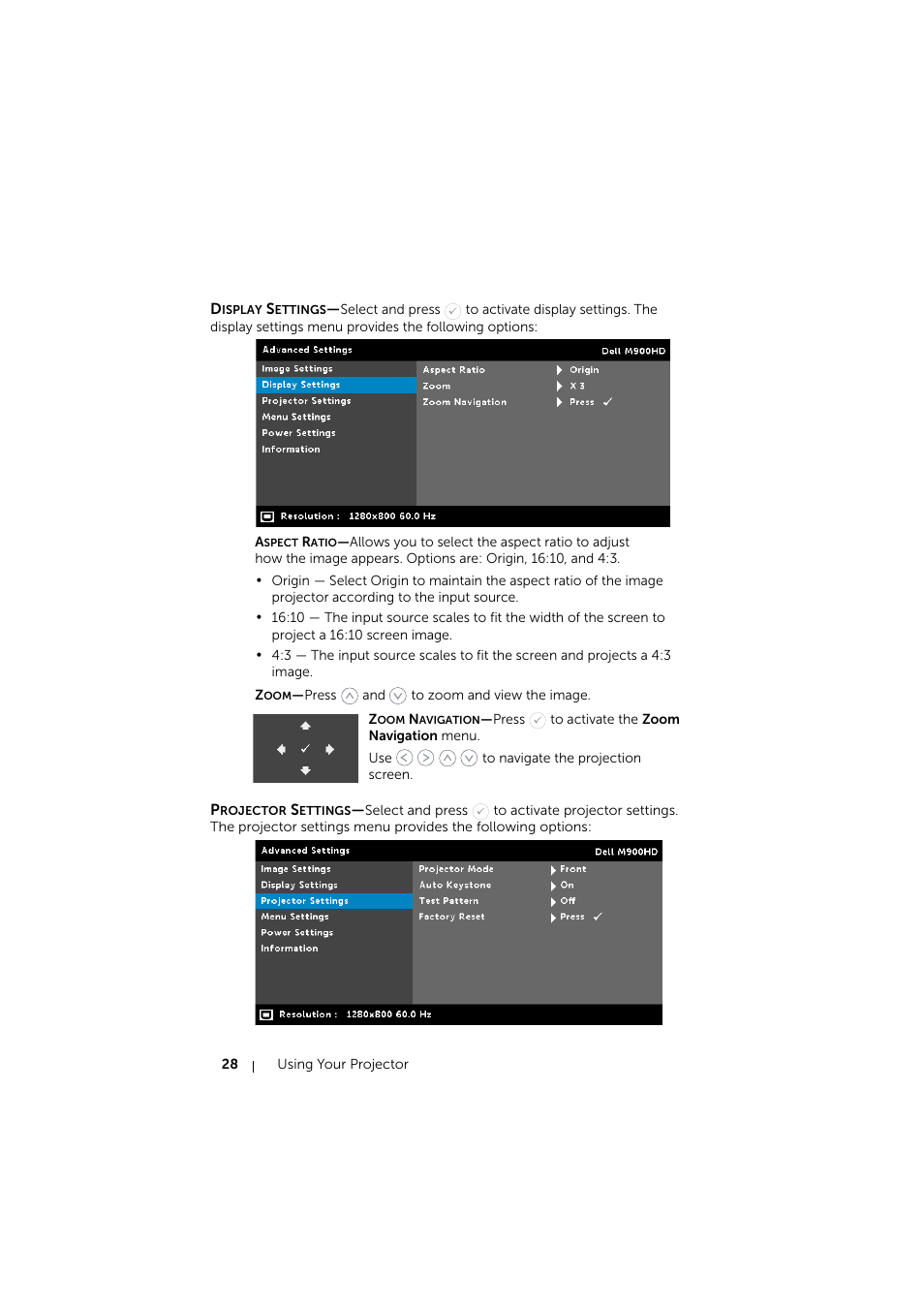 Dell Mobile Projector M900HD User Manual | Page 28 / 84