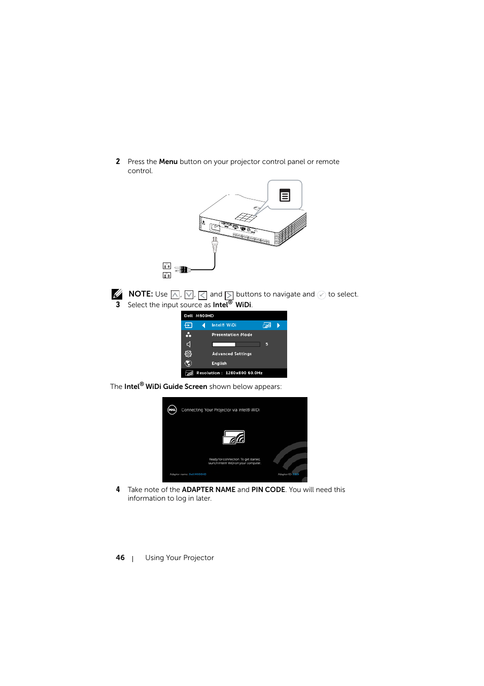 Dell Mobile Projector M900HD User Manual | Page 46 / 84