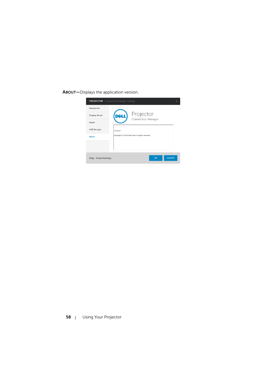 Dell Mobile Projector M900HD User Manual | Page 58 / 84