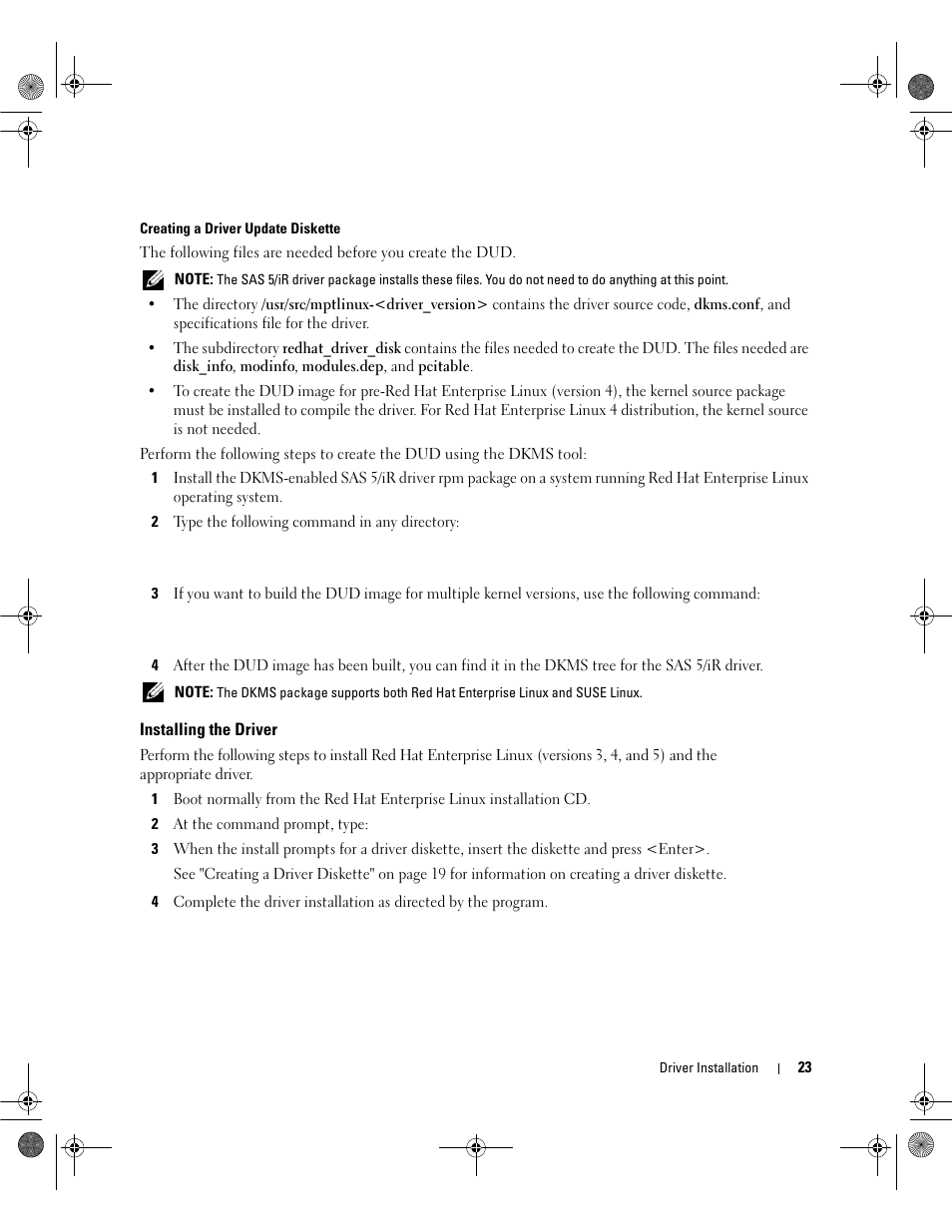 Installing the driver | Dell Serial Attached SCSI 5iR Integrated and Adapter User Manual | Page 25 / 68