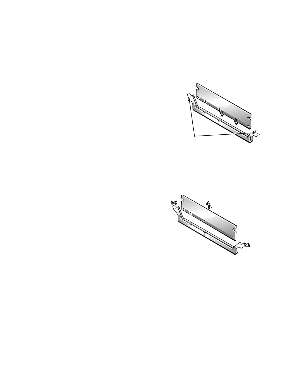 Installing a dimm, Removing a dimm, Upgrading the microprocessor | Installing a dimm -6, Removing a dimm -6, Upgrading the microprocessor -6, Pgrading the microprocessor | Dell OptiPlex Gxi User Manual | Page 72 / 126