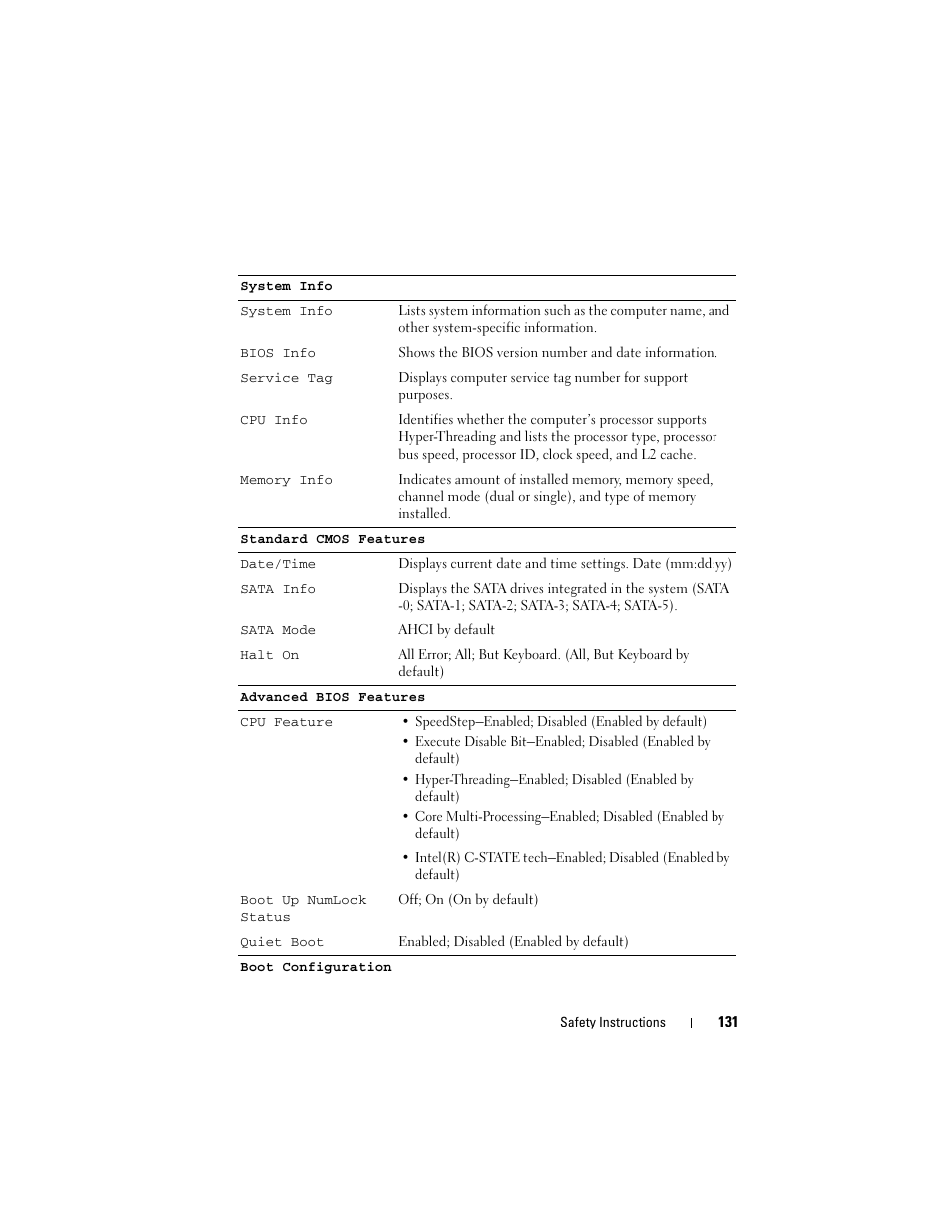 Dell Vostro 420 (Late 2008) User Manual | Page 131 / 138