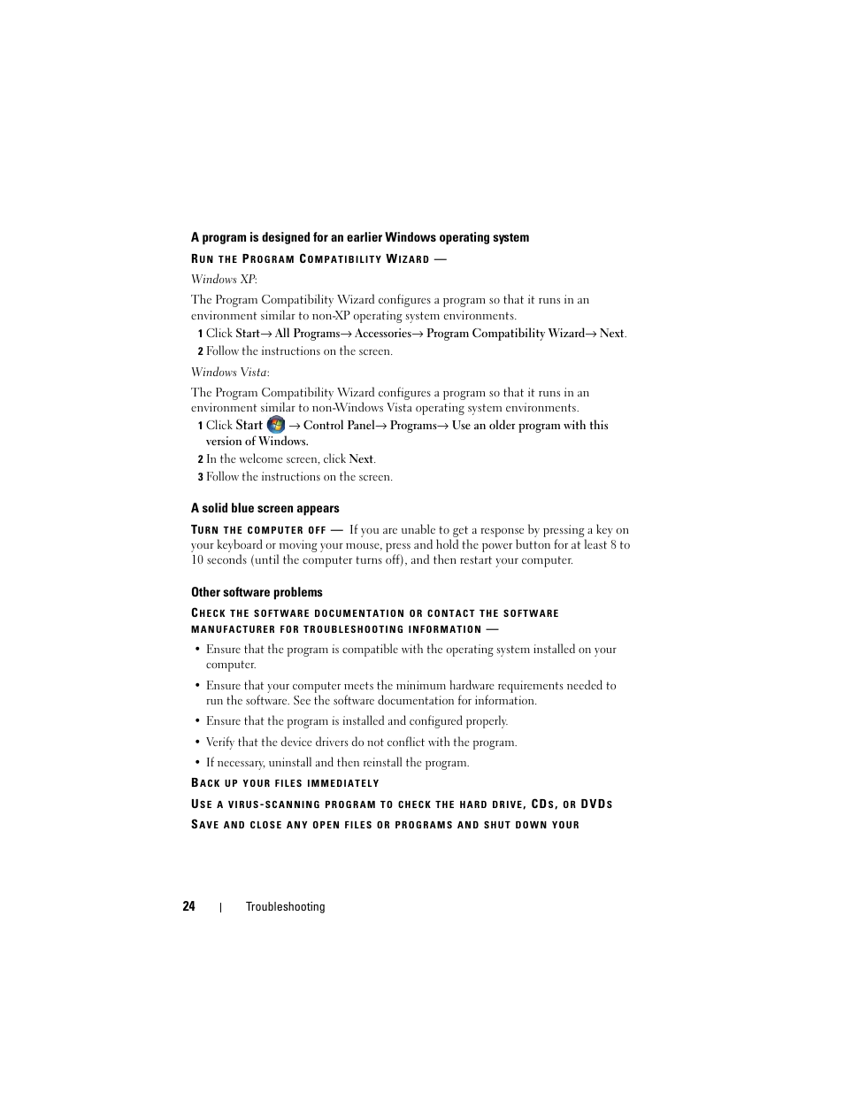 Dell Vostro 420 (Late 2008) User Manual | Page 24 / 138
