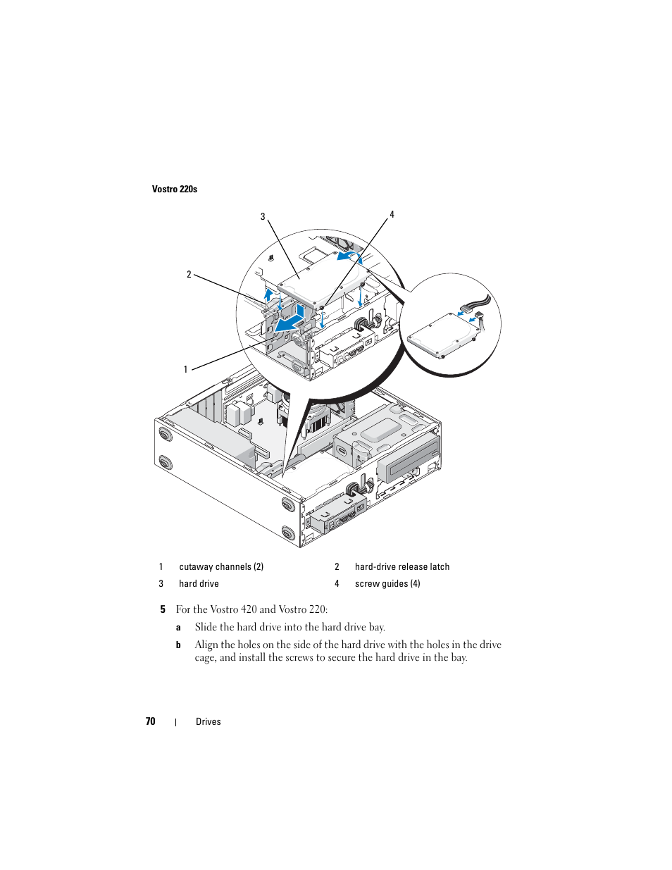 Dell Vostro 420 (Late 2008) User Manual | Page 70 / 138