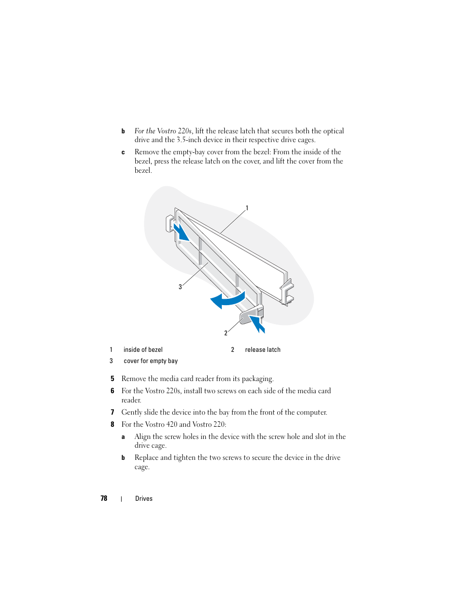Skip to step 5 | Dell Vostro 420 (Late 2008) User Manual | Page 78 / 138