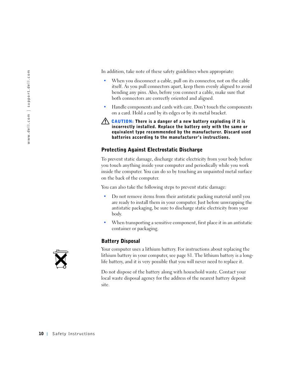 Dell Dimension 4500S User Manual | Page 10 / 132