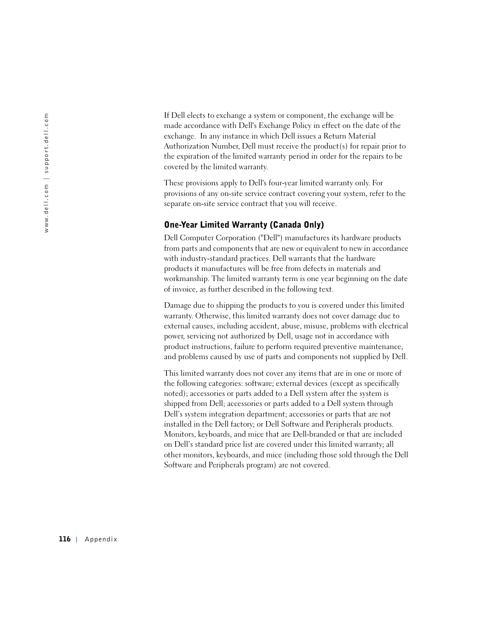 Dell Dimension 4500S User Manual | Page 116 / 132