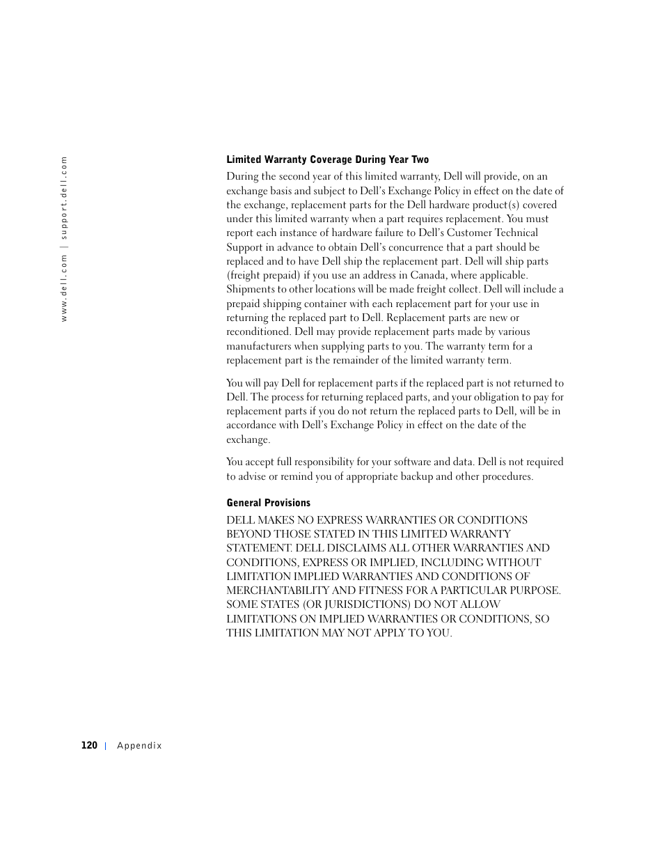 Dell Dimension 4500S User Manual | Page 120 / 132