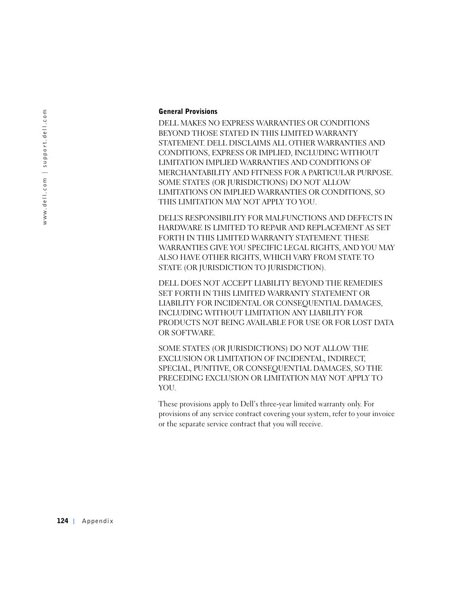 Dell Dimension 4500S User Manual | Page 124 / 132