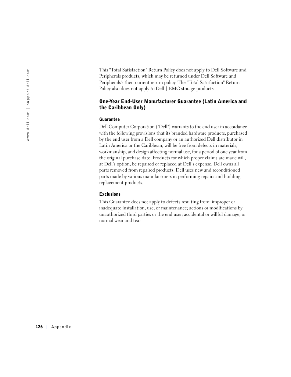 Dell Dimension 4500S User Manual | Page 126 / 132