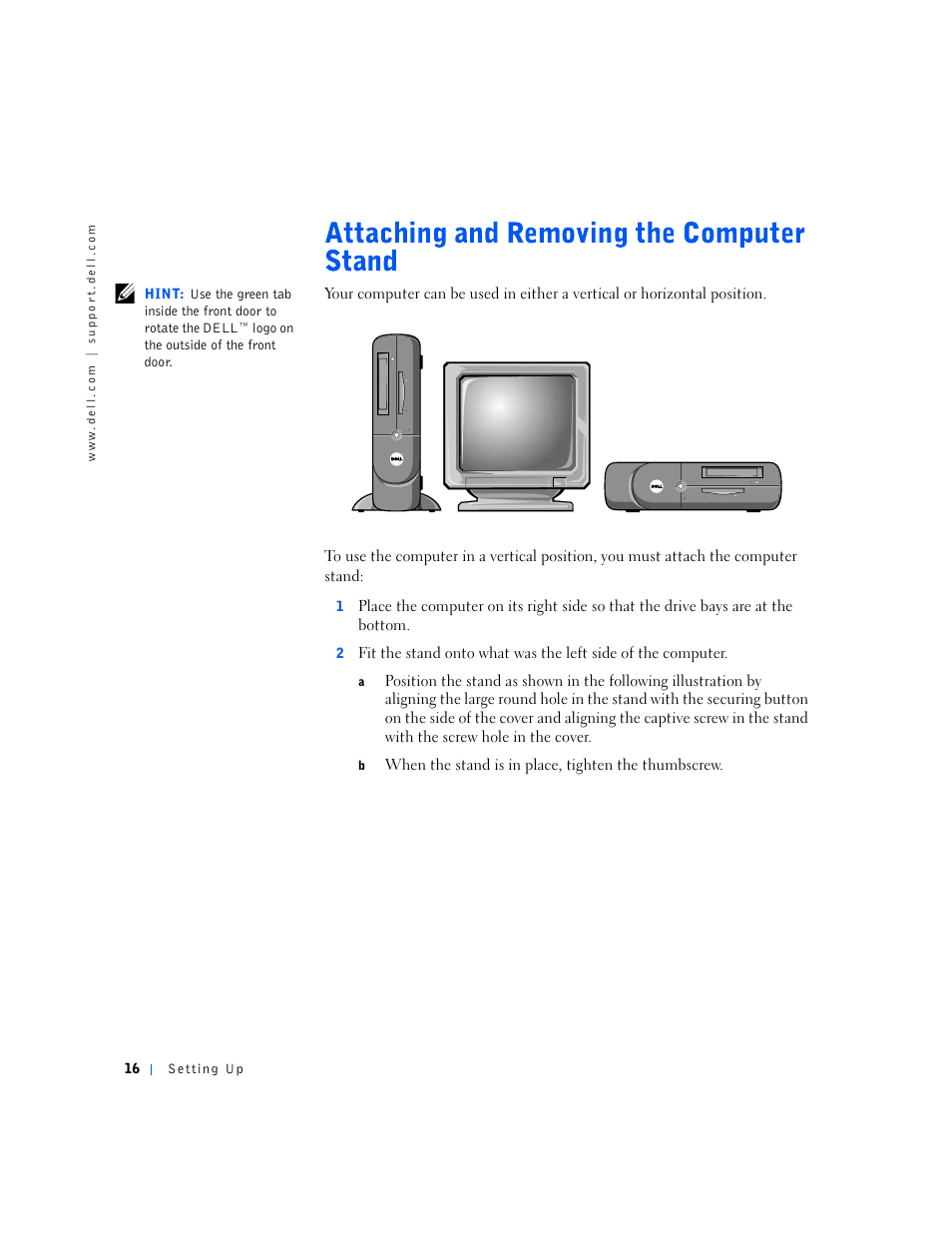 Dell Dimension 4500S User Manual | Page 16 / 132