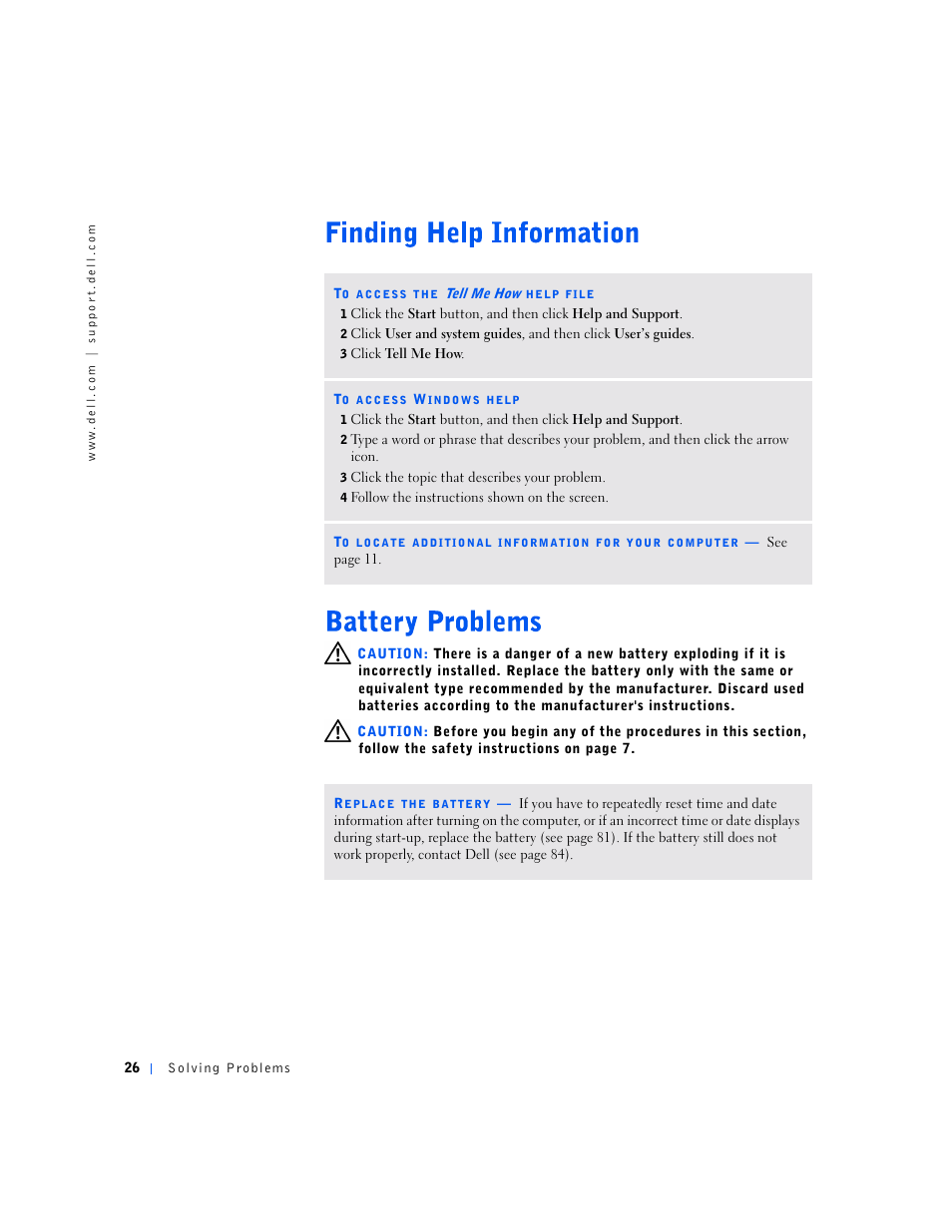 Dell Dimension 4500S User Manual | Page 26 / 132