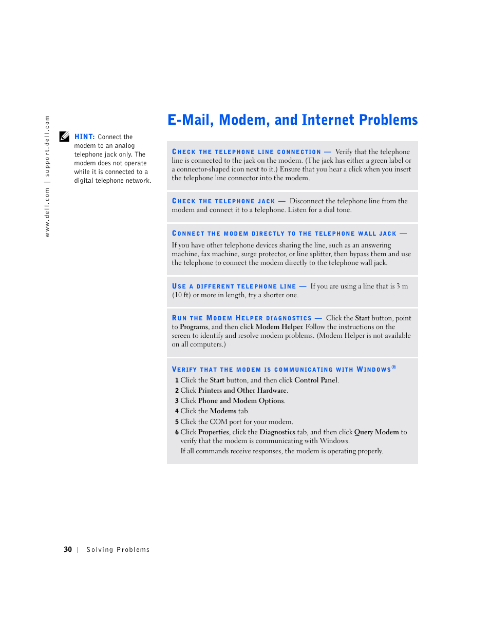 Dell Dimension 4500S User Manual | Page 30 / 132