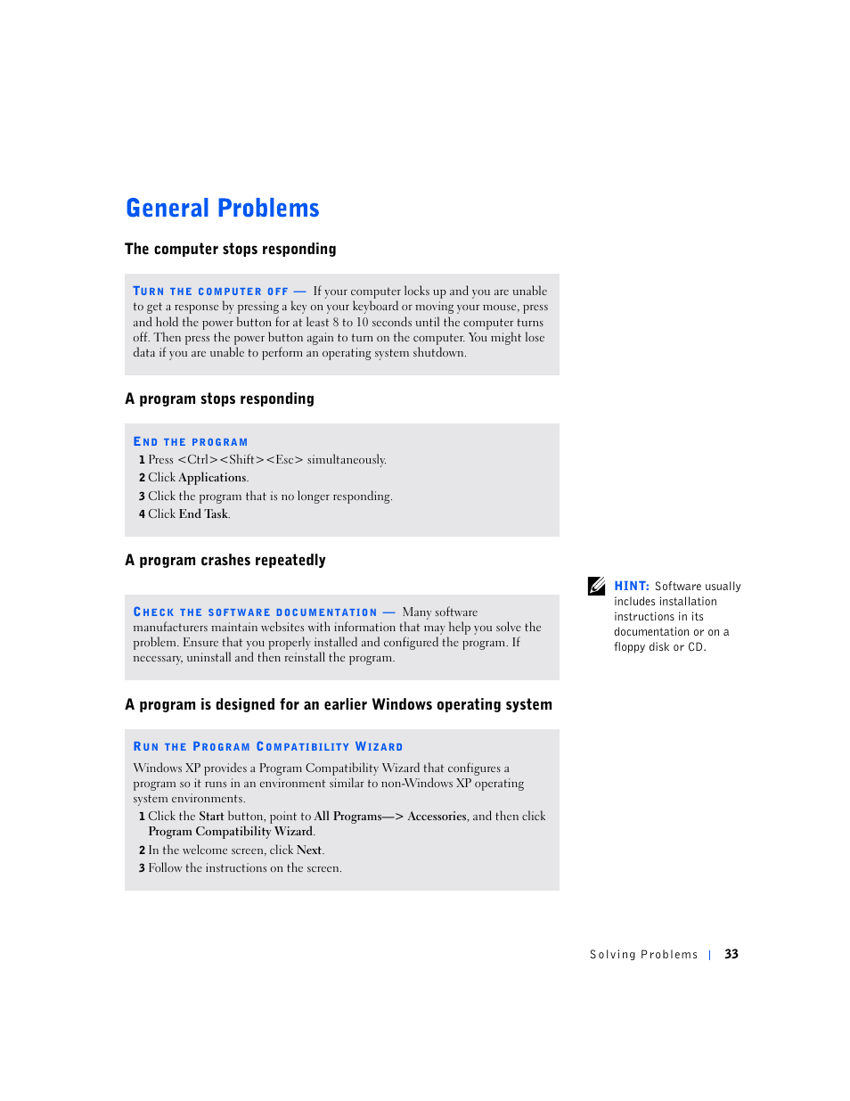 Dell Dimension 4500S User Manual | Page 33 / 132