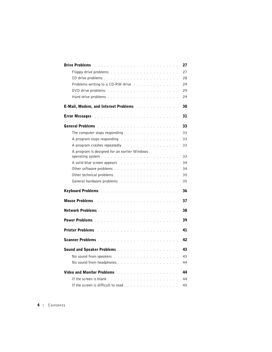 Dell Dimension 4500S User Manual | Page 4 / 132