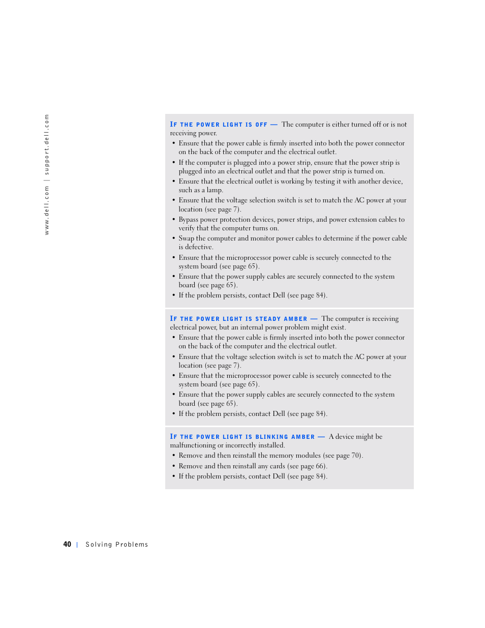 Dell Dimension 4500S User Manual | Page 40 / 132