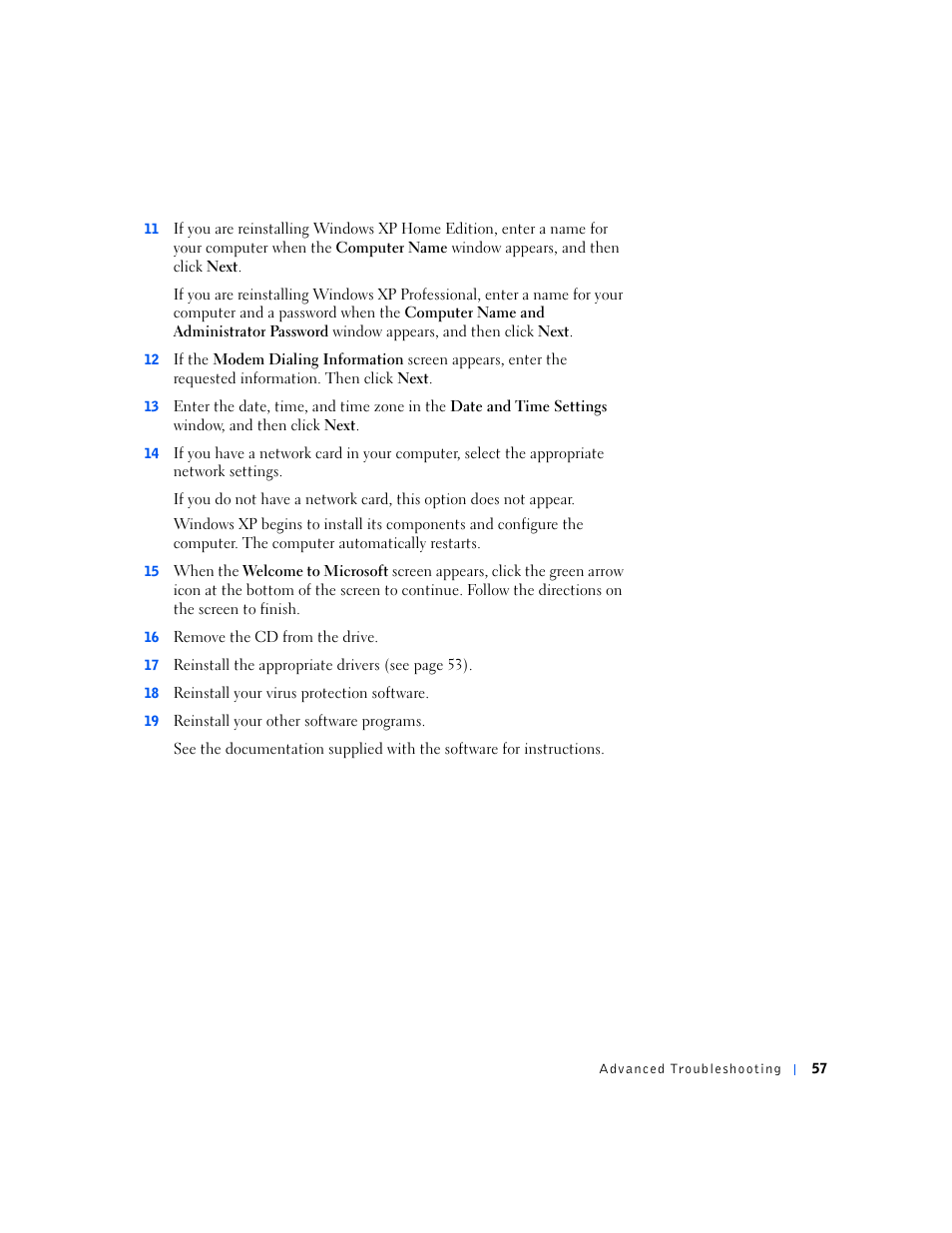 Dell Dimension 4500S User Manual | Page 57 / 132