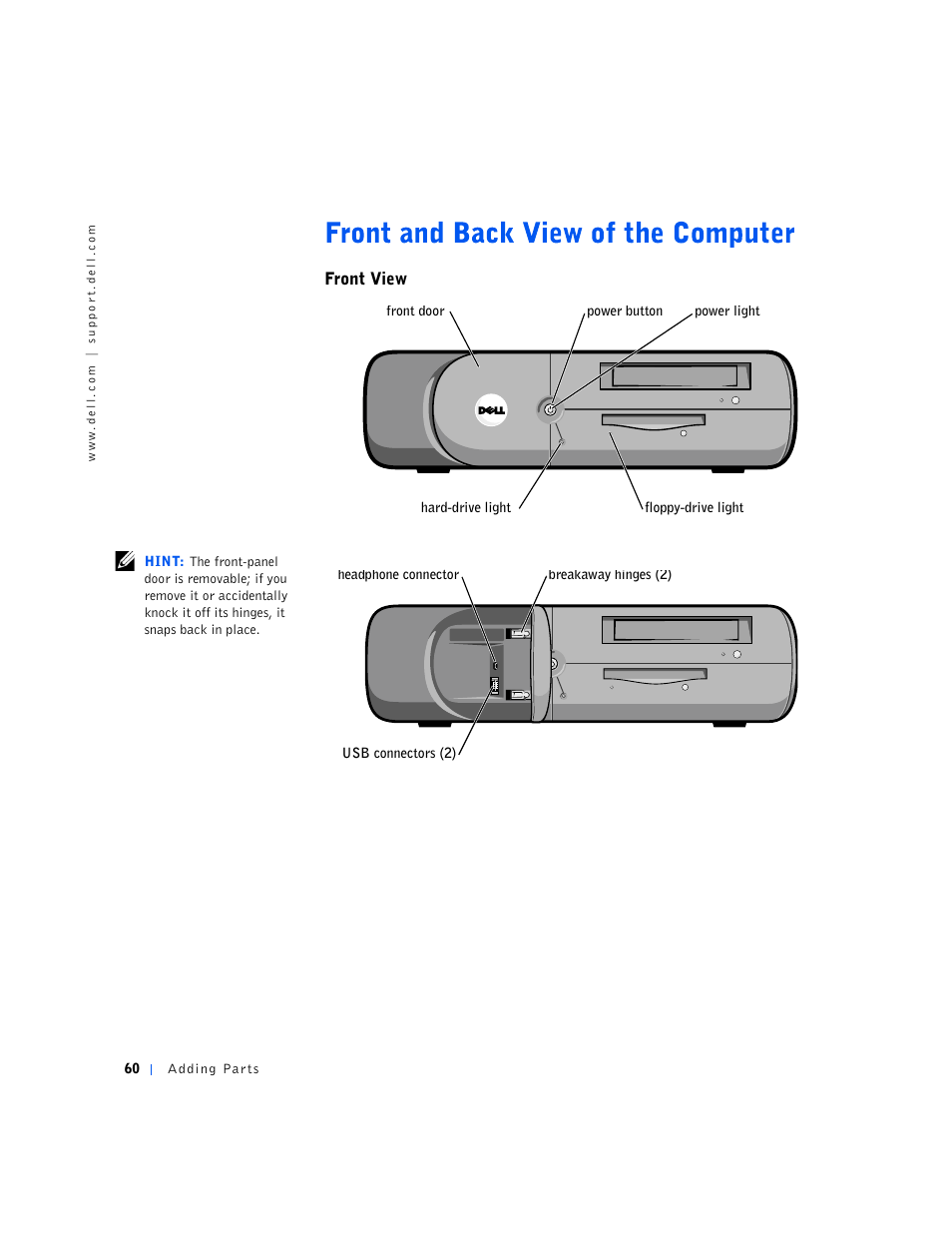 Dell Dimension 4500S User Manual | Page 60 / 132