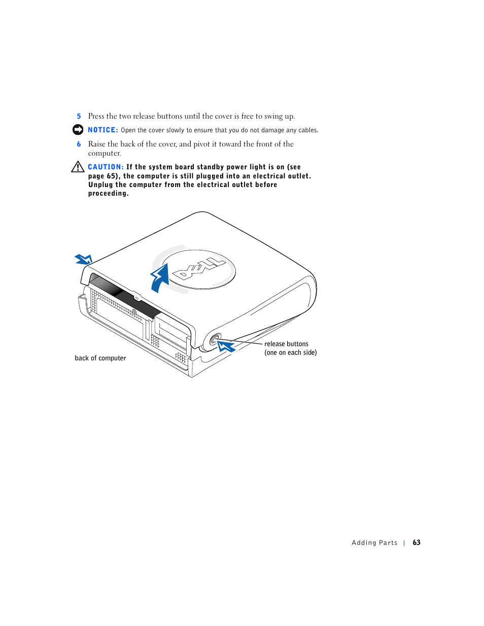 Dell Dimension 4500S User Manual | Page 63 / 132