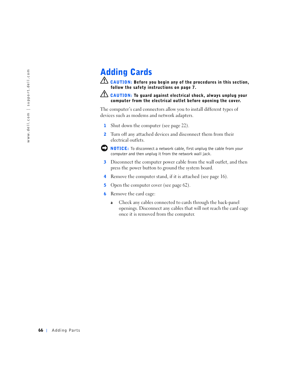 Dell Dimension 4500S User Manual | Page 66 / 132