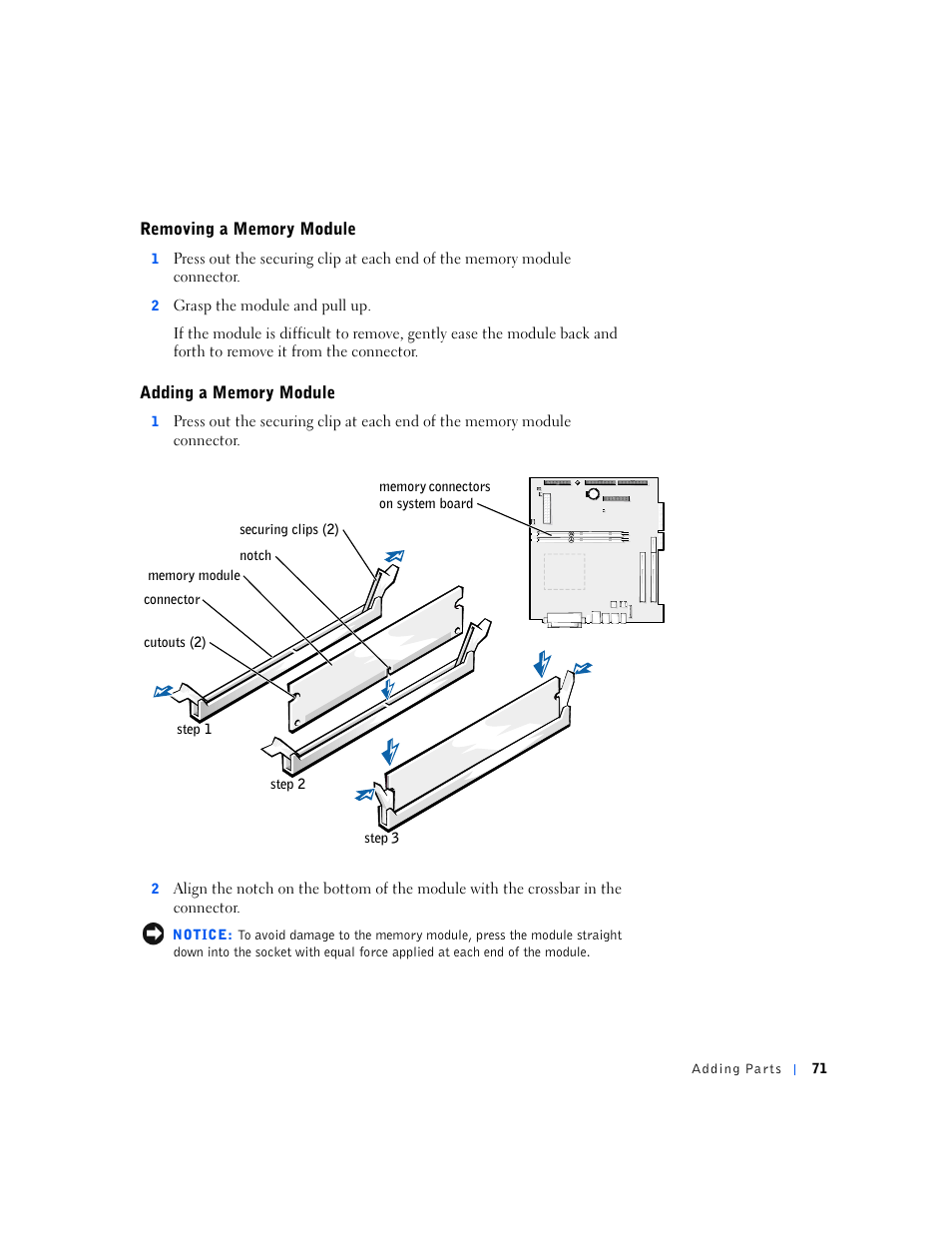 Dell Dimension 4500S User Manual | Page 71 / 132