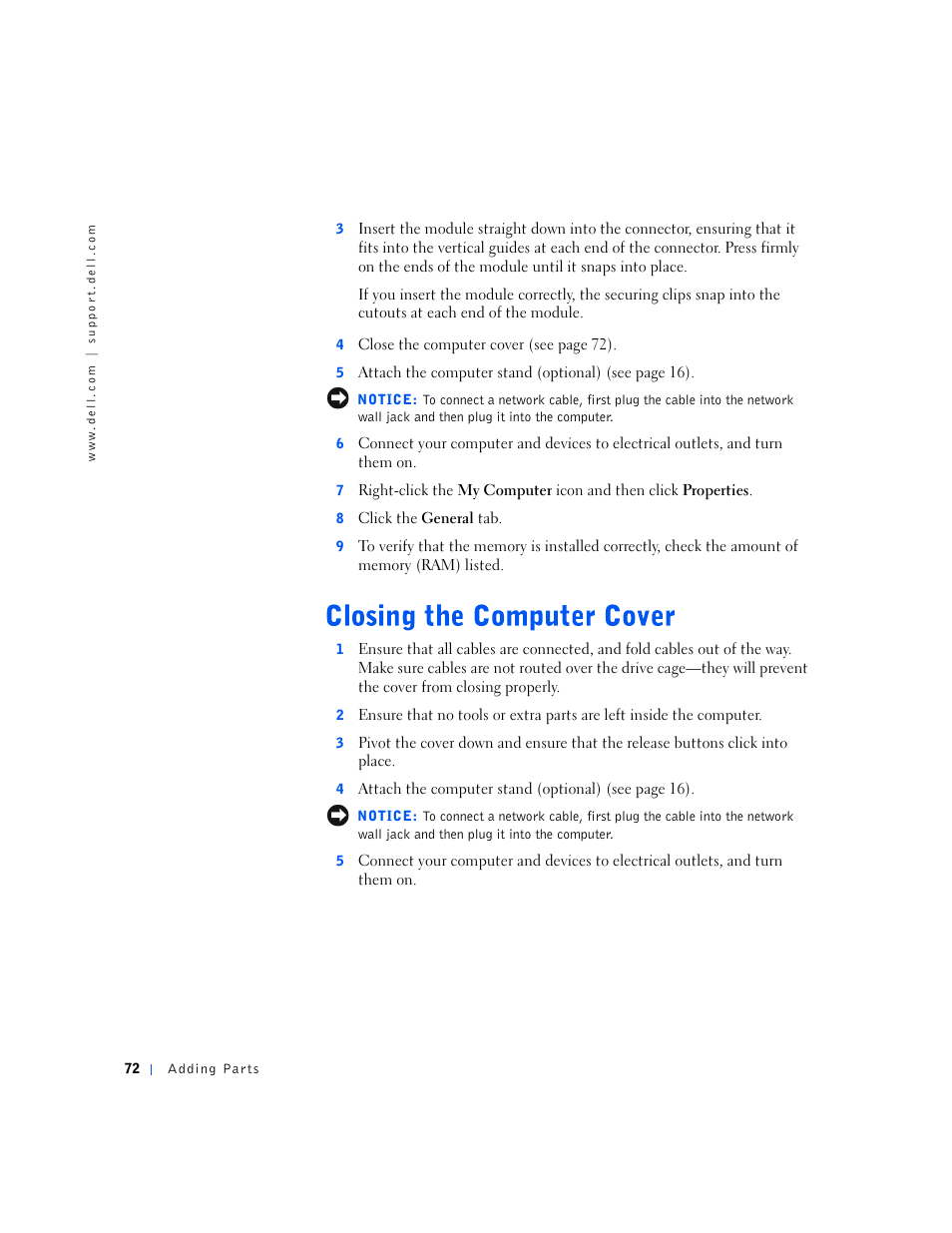Dell Dimension 4500S User Manual | Page 72 / 132