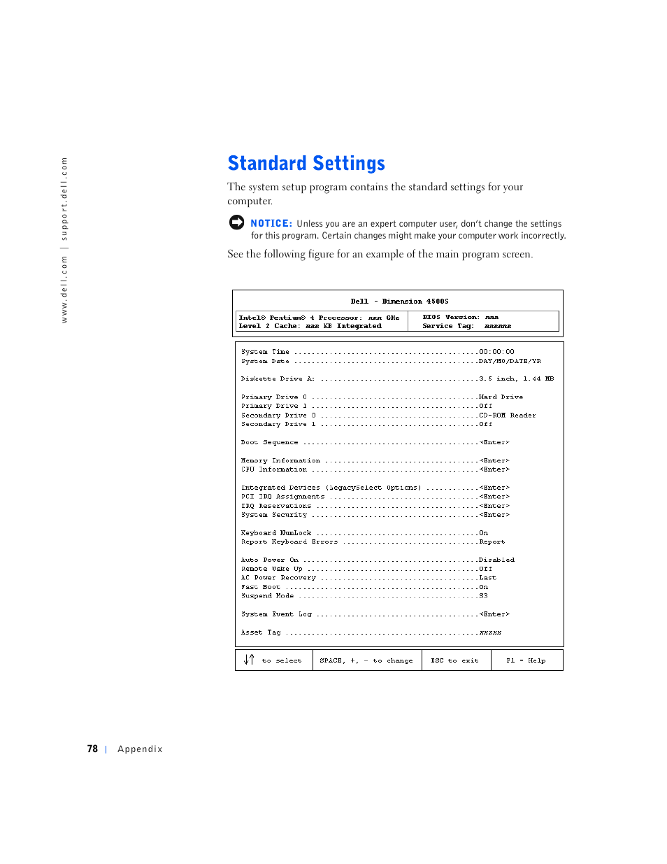 Dell Dimension 4500S User Manual | Page 78 / 132