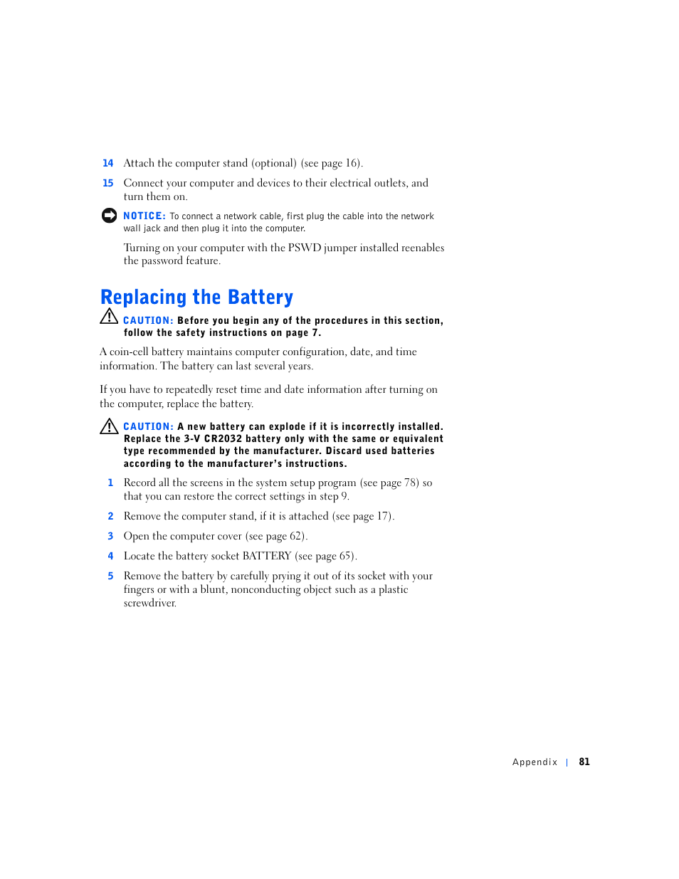 Dell Dimension 4500S User Manual | Page 81 / 132