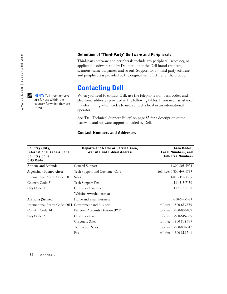 Dell Dimension 4500S User Manual | Page 84 / 132