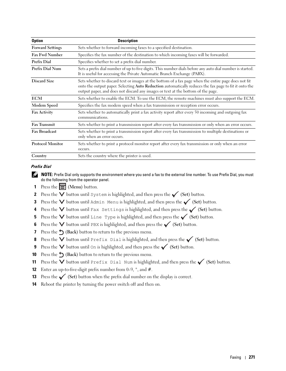 Dell C1765NF MFP Laser Printer User Manual | Page 273 / 376