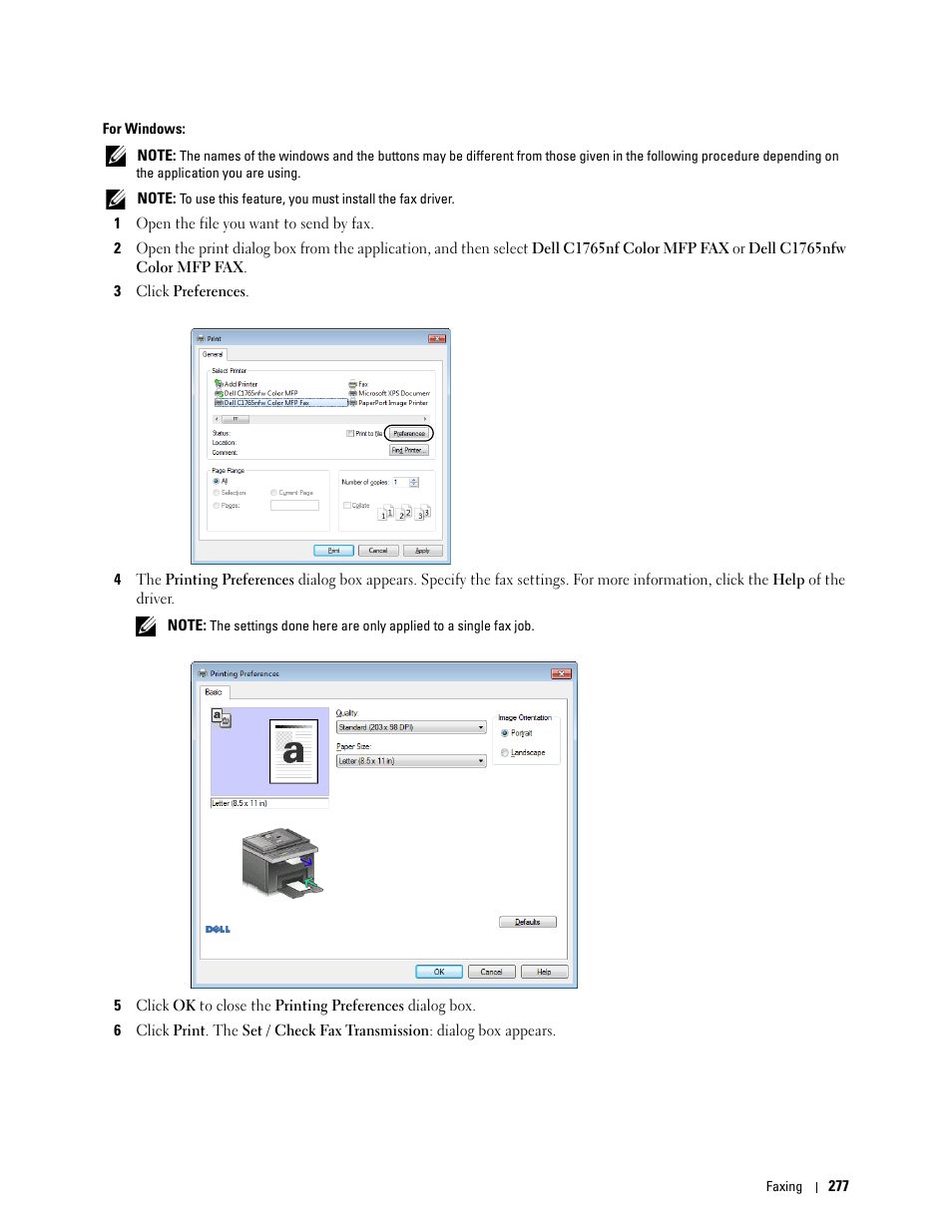 Dell C1765NF MFP Laser Printer User Manual | Page 279 / 376
