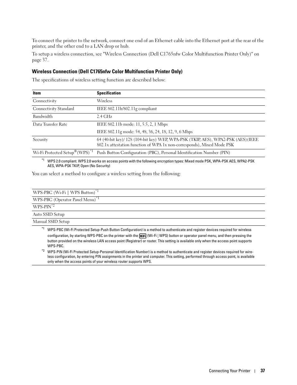 Dell C1765NF MFP Laser Printer User Manual | Page 39 / 376