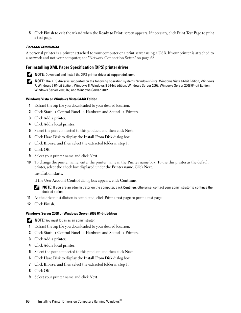 Dell C1765NF MFP Laser Printer User Manual | Page 68 / 376