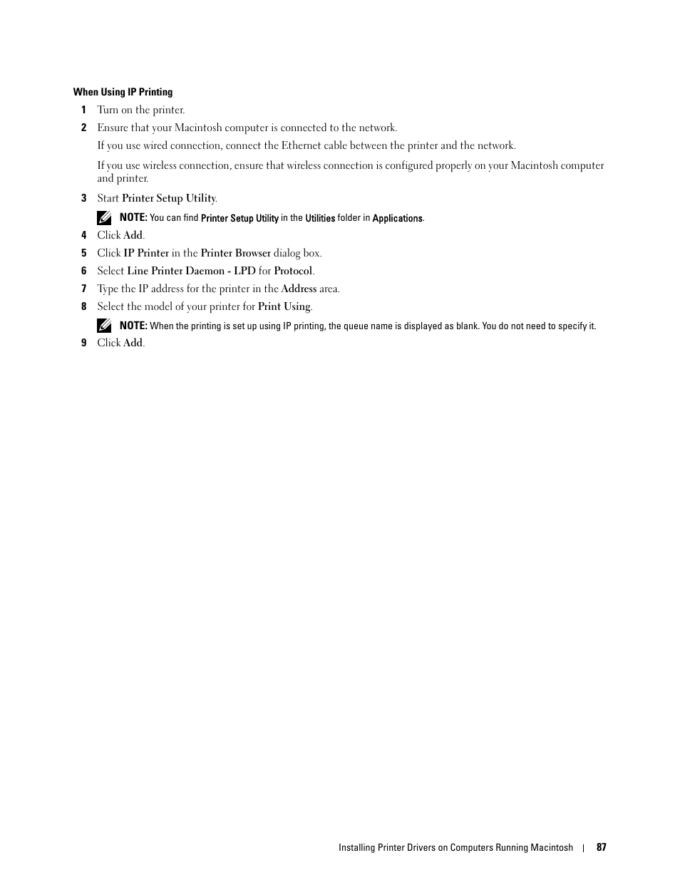 Dell C1765NF MFP Laser Printer User Manual | Page 89 / 376