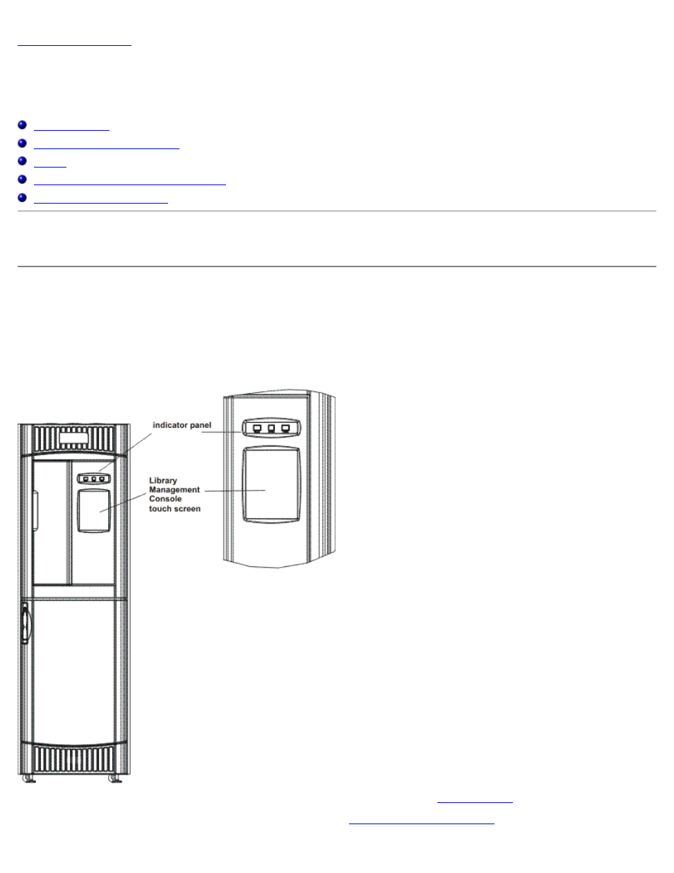 Understanding the user interface, Operator panel, Library management | Console, Indicator panel | Dell PowerVault 160T LTO2 (Tape Library) User Manual | Page 18 / 90